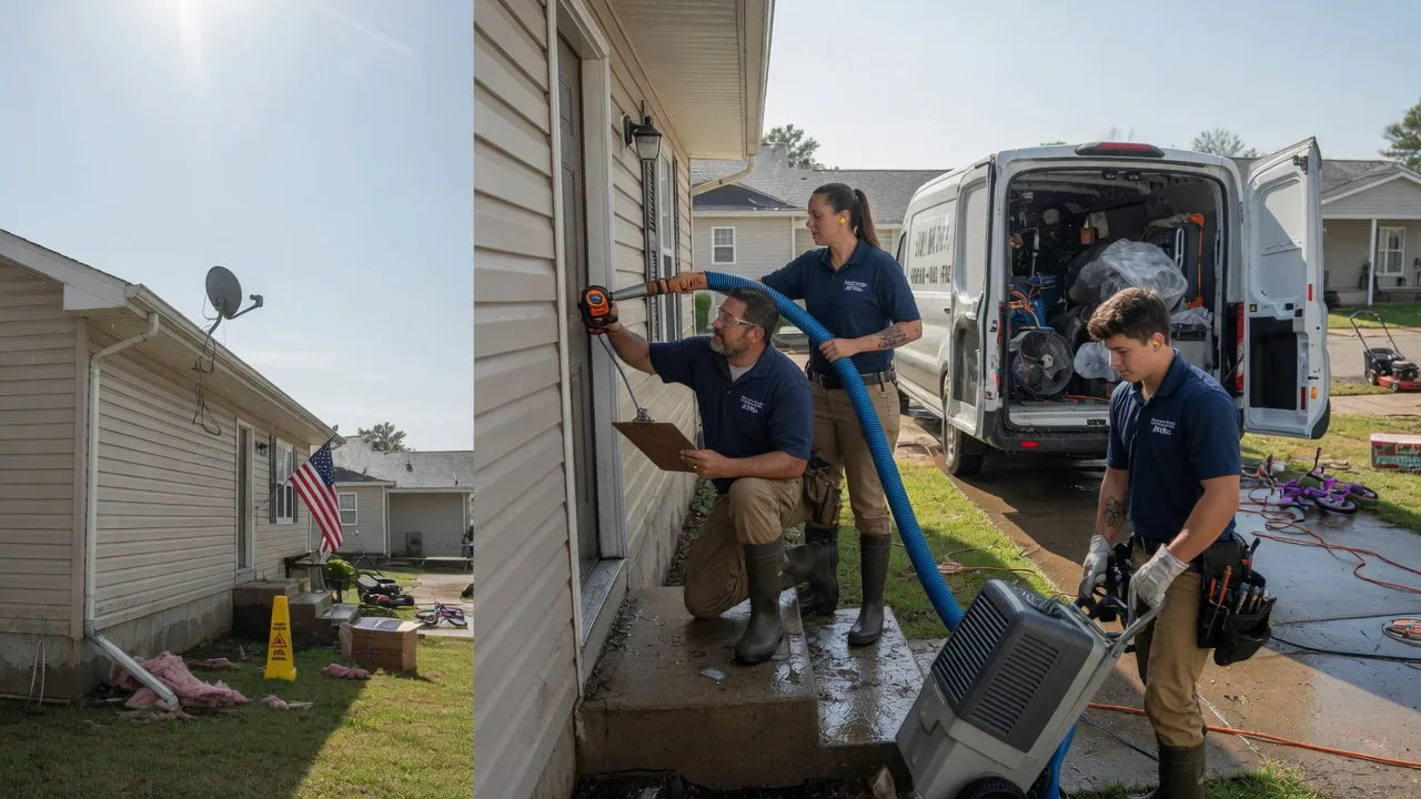 Ceiling Water Damage Restoration in Divernon, IL near me